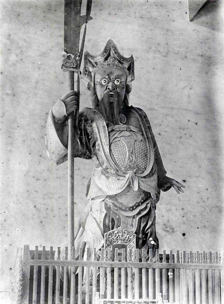 Guan Yu, the War God - a temple guardian (shrine figure)