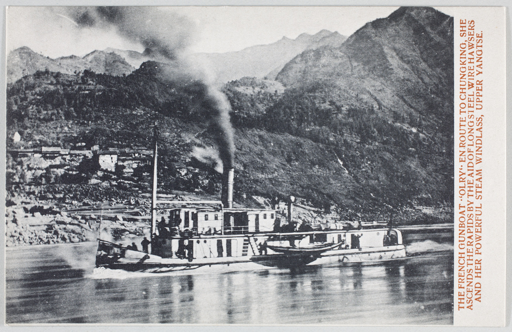 The French gunboat 'Olry', Upper Yangtze River