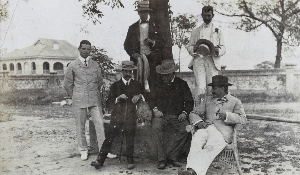 Customs men at  the Peking Club, 1904
