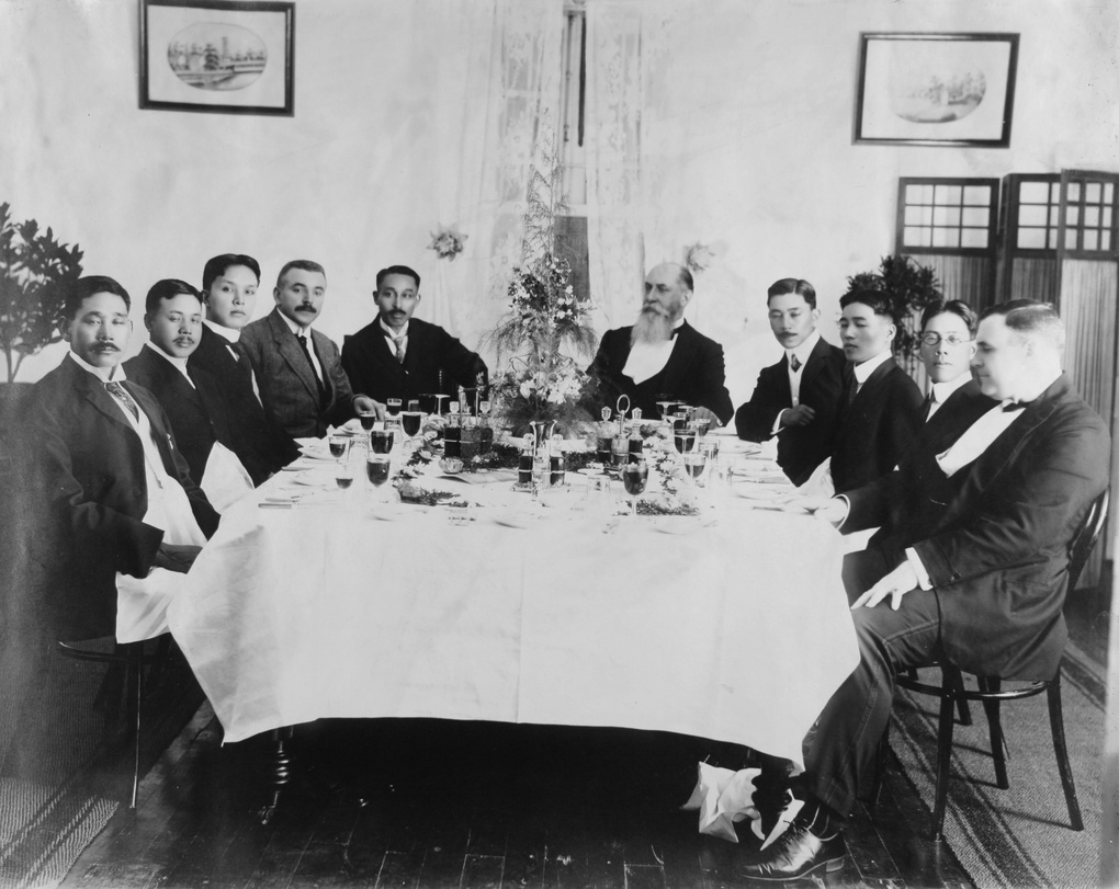 Farewell dinner given by Manager of Bank of Taiwan, Swatow, 1913