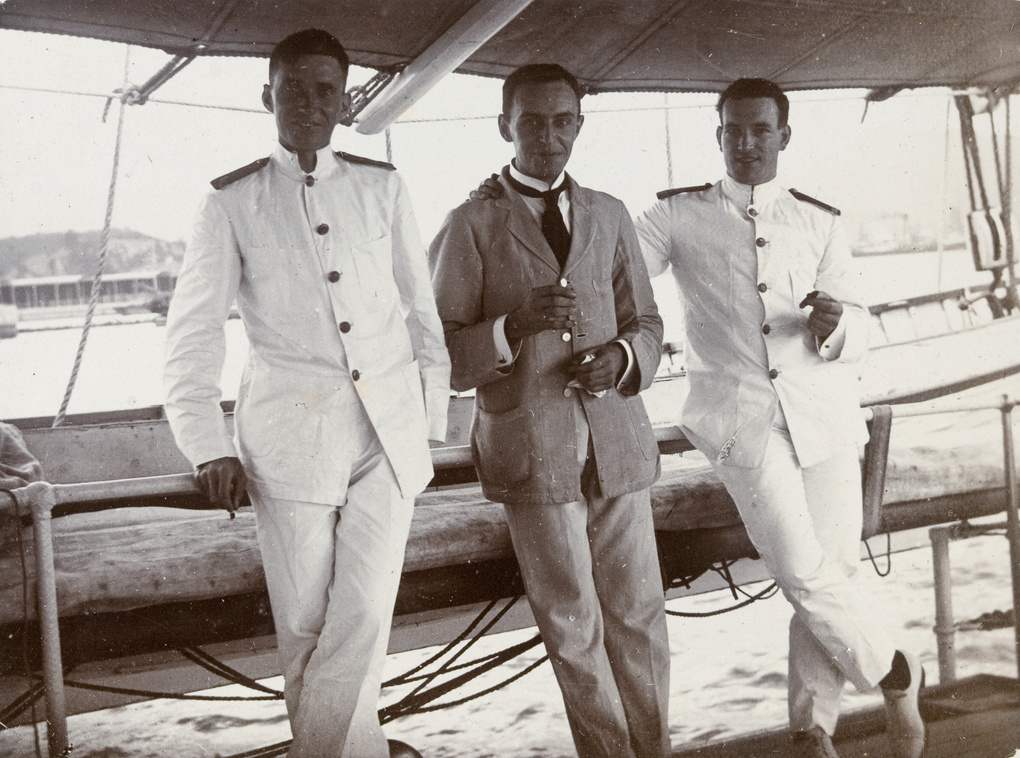 Men aboard Revenue Cruiser 'Likin'