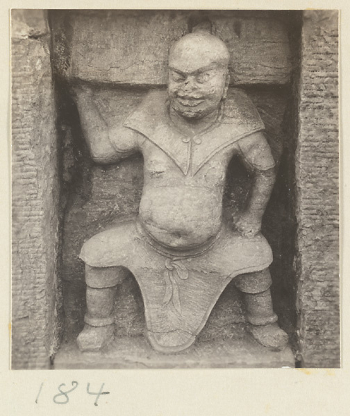 Detail of Kai yuan si ta showing a relief figure