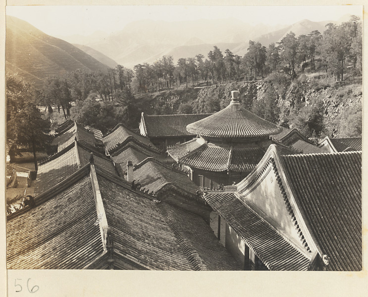 Temple roofs at Tan zhe si