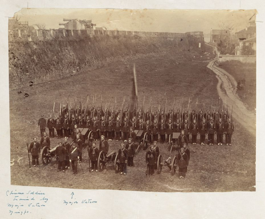 Chinese soldiers trained by Major Watson, Ningbo