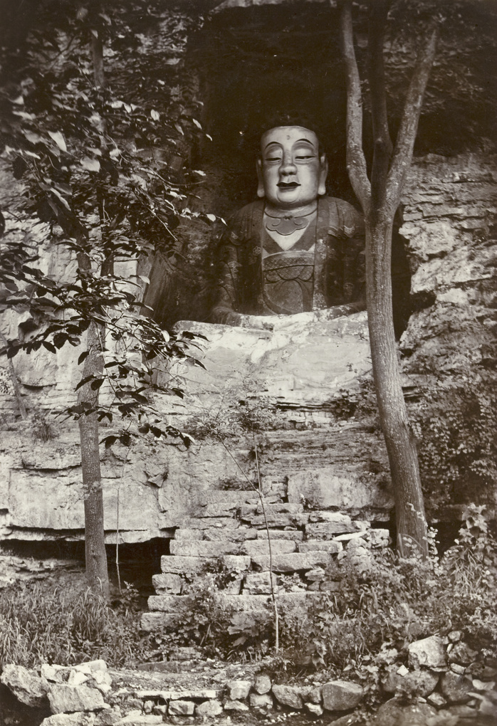 Buddha, Thousand-Buddha Hill, near Tsi Nan Fu