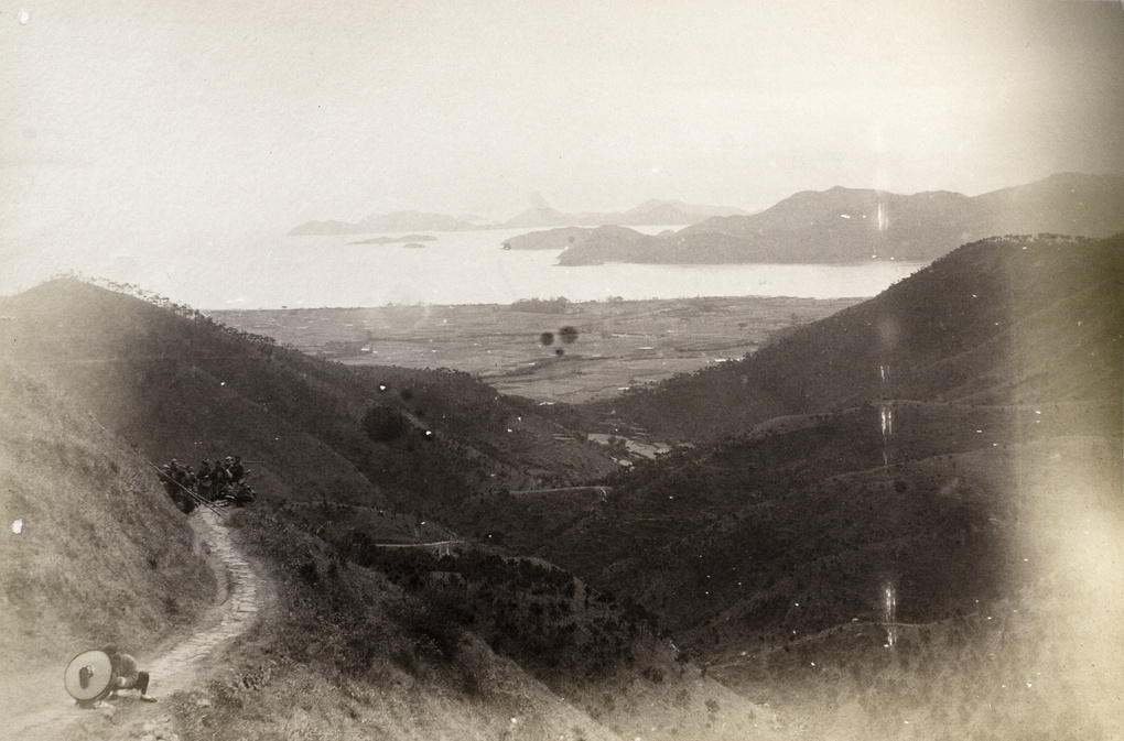 Starling Inlet (沙頭角海) and Valley viewed from the Gap, New Territories (新界), Hong Kong