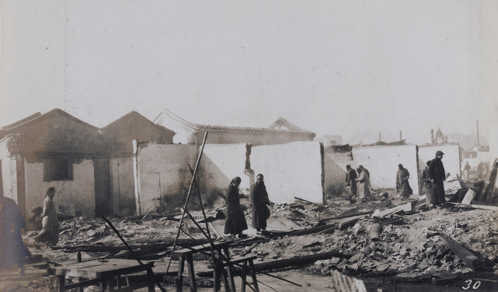 Ruins after the looting, Peking Mutiny 1912