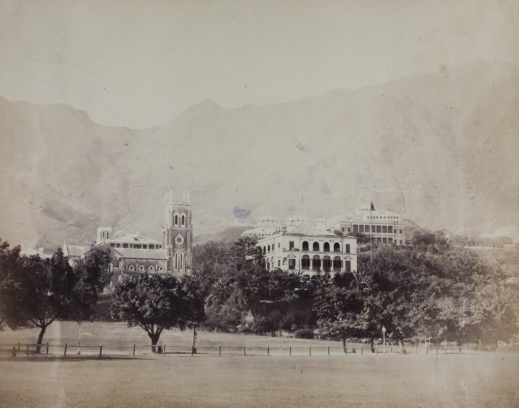 Parade Ground, St John's Cathedral and Johnston’s House (Augustine Heard & Co), Hong Kong