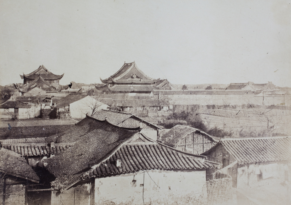 View of the Confucian Temple, Shanghai, 1863