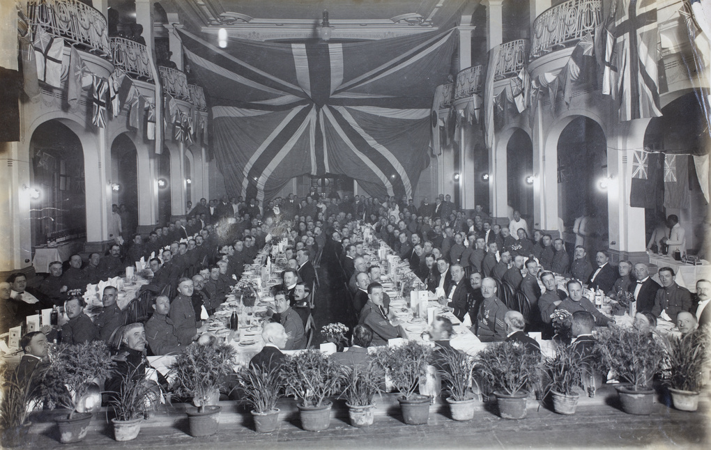 British army officers special dinner, Tientsin
