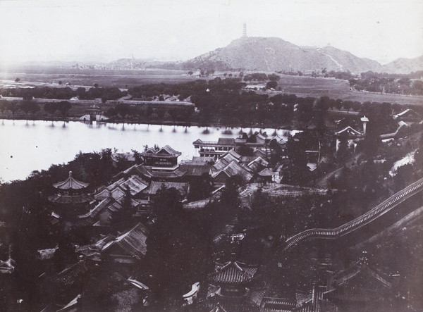 View over Kunming Lake, to Yu Feng Pagoda, Beijing