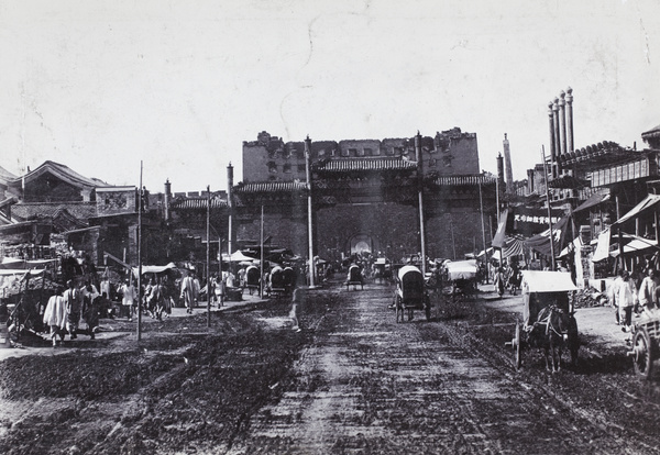 Ruins of Zhengyangmen (Qianmen 前门 and part of Qianmen Boulevard, Beijing