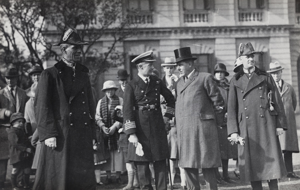 Boy Scouts Parade at the British Consulate, Shanghai, on Armistice Day 1924