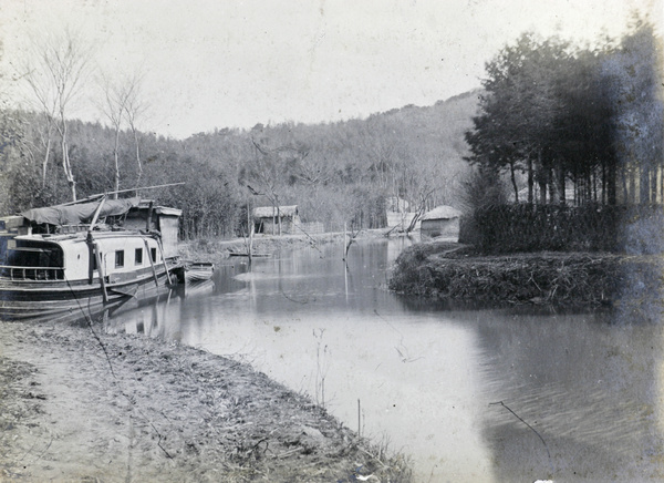 Houseboat on a river