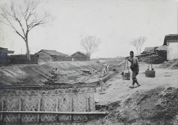 Digging a canal