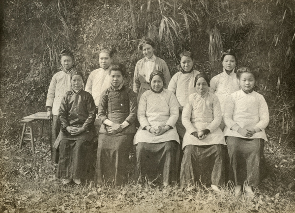 Chinese women with a Western woman