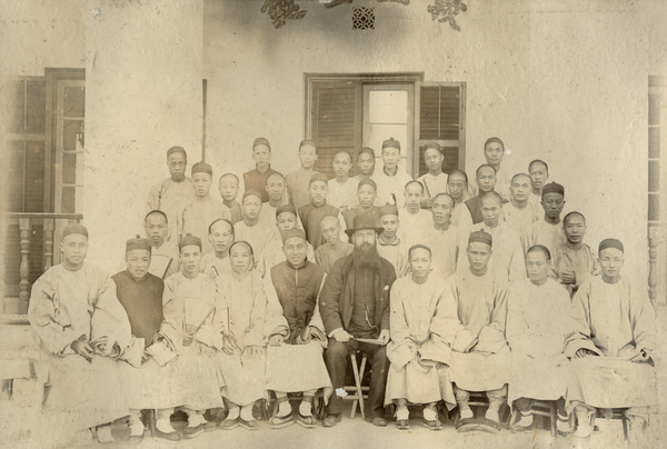 Group of young Chinese men