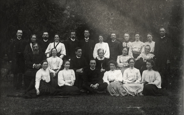 Western clergymen and their wives, including Bishop and Mrs Banister