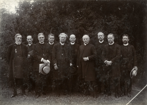 Bishop Banister and clergymen