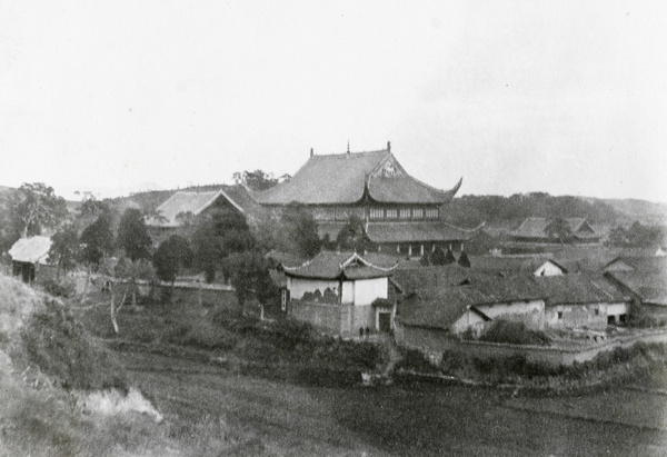 Temple and other buildings