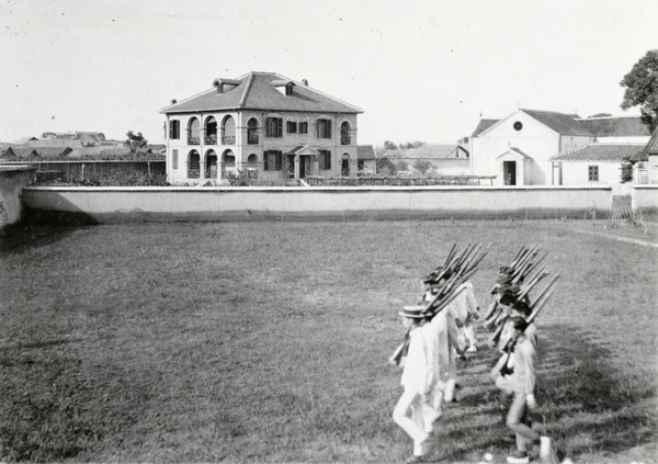 Boys at drill, Siangtan