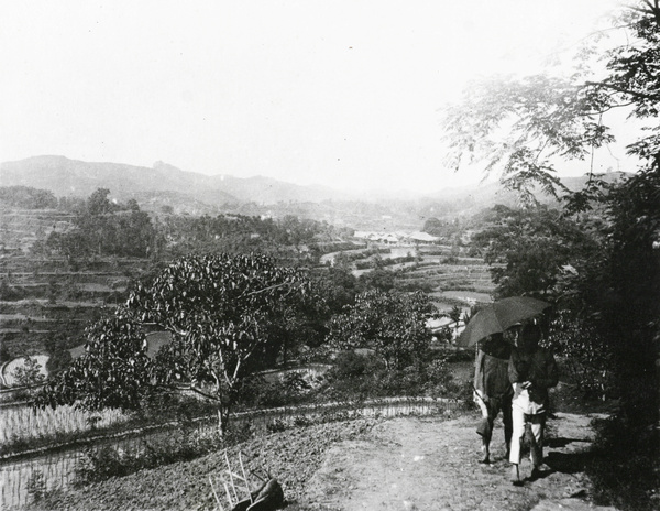 Travellers on a road