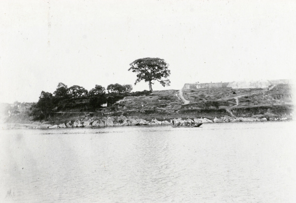 Ferry crossing a river, Kwangsi