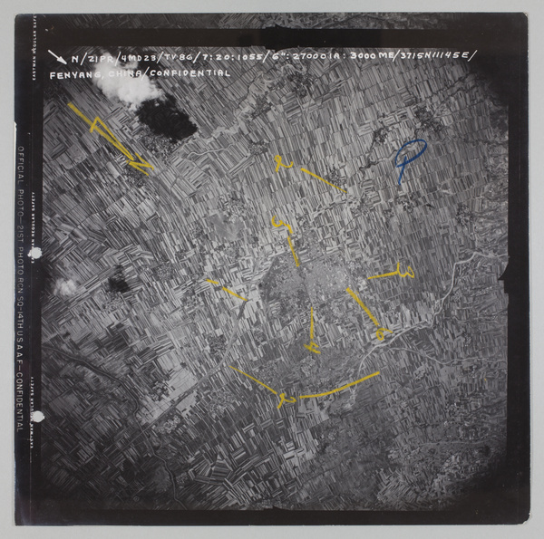 USAAF aerial view of Fenyang, Shanxi