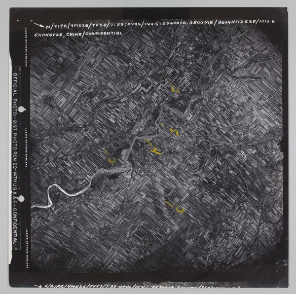 USAAF aerial view of Changzhi, Shanxi