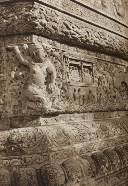 Detail of base of the stupa at the West Yellow Temple (Xihuang Temple 西黄寺), Beijing