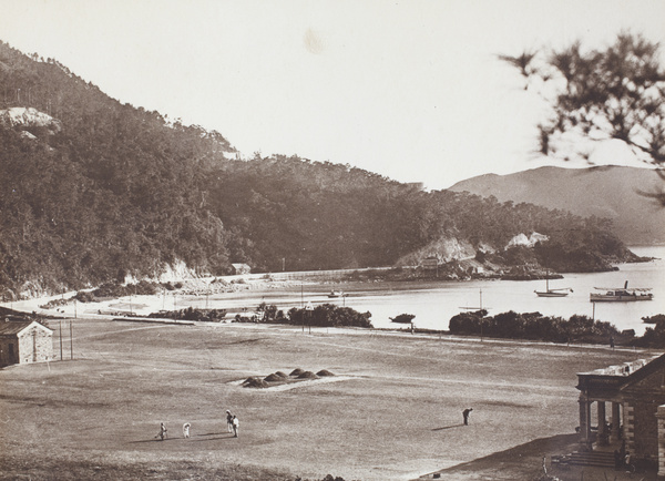 Golf players at the Hong Kong Golf Club course in Deep Water Bay (深水灣), Hong Kong