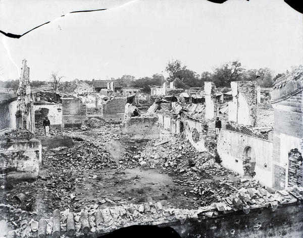 The Fu in ruins, after the Siege of the Legations, Peking