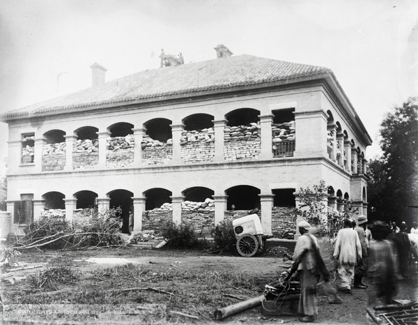 The house of Henry Cockburn, fortified during the siege, Peking