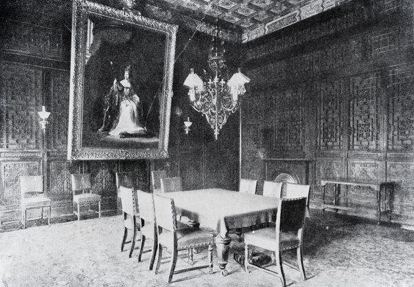 Dining room, British Legation, Peking