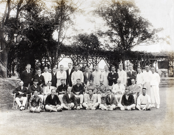 Cricketers, includes members of the Hankow Volunteer Corp(汉口英国义勇队), Hankow