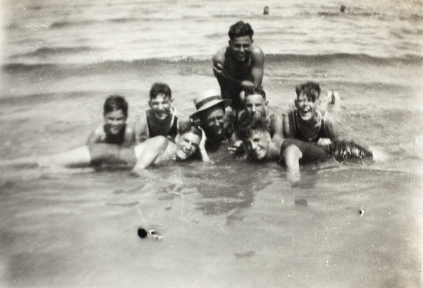 A group at the seaside, Weihaiwei