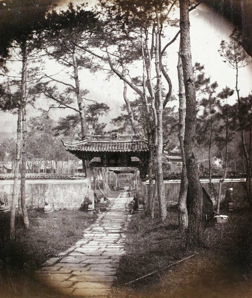 Entrance to the Temple of King Ashoka(阿育王寺), near Ningbo