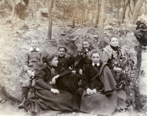 Picnic group, at the Bamboo Temple, near Chefoo