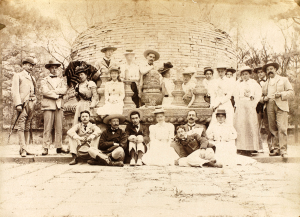 Group at Tomb of the Princess, Beijing, 1900