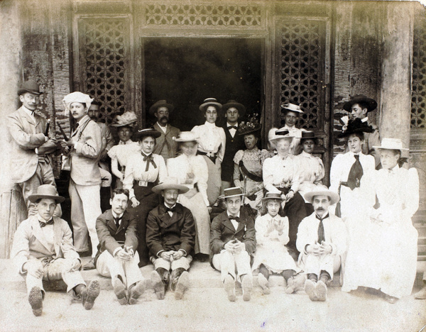 Group at the Tomb of the Princess, Beijing, 1900