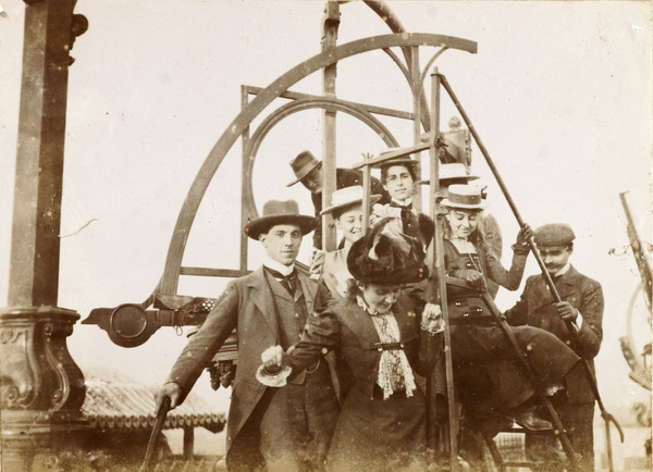 Group at the Observatory, Peking, 1900