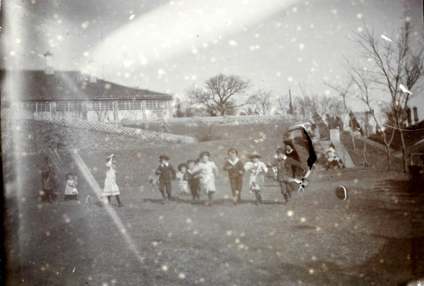 Egg and spoon race, Chefoo, Easter 1902