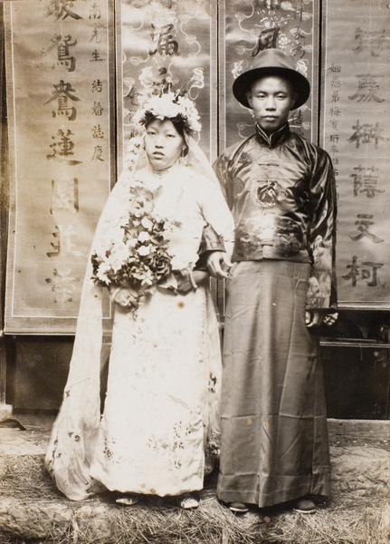 Bride and groom, 1927
