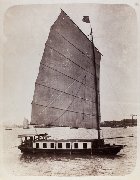 A foreigner’s houseboat, on the Huangpu River, Shanghai