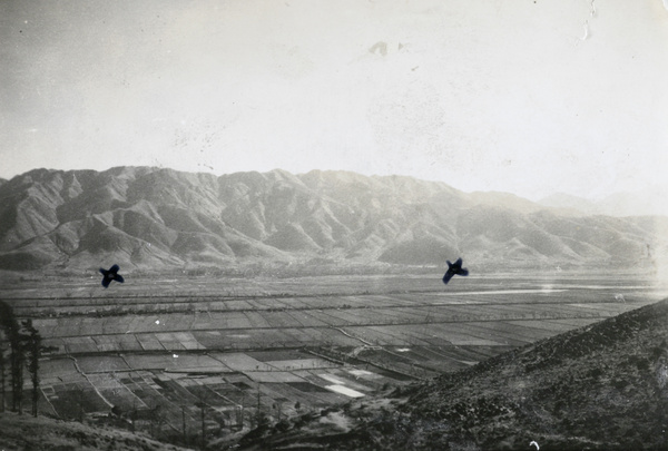 Fields and mountains, near Tungchuan