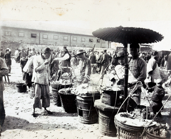 Food stalls at a fair on a Race Day, Shanghai