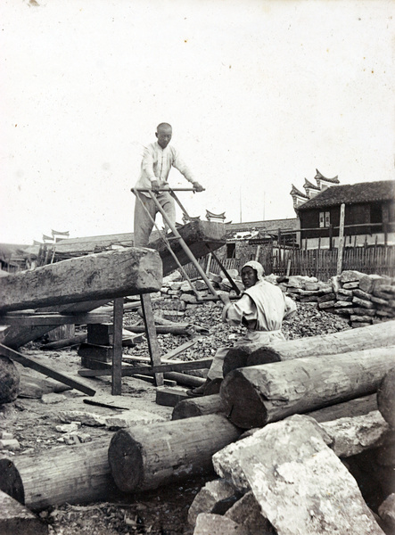 Sawing timber, Shanghai