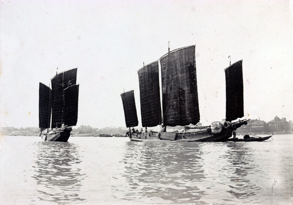 Junks on the Huangpu River, Shanghai