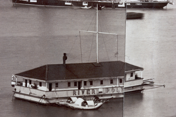 River Police boat on the Huangpu river, Shanghai