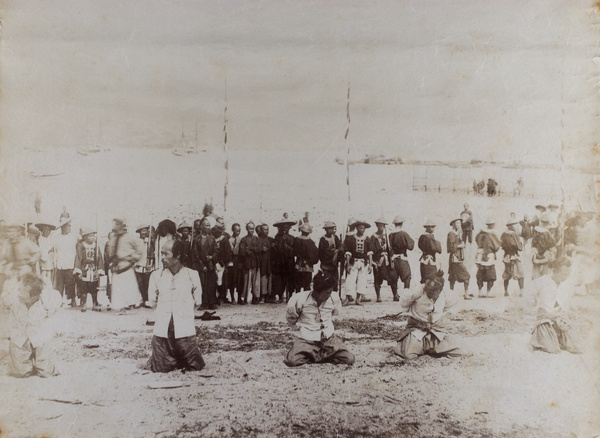 Men about to be executed, Kowloon, Hong Kong, 1891